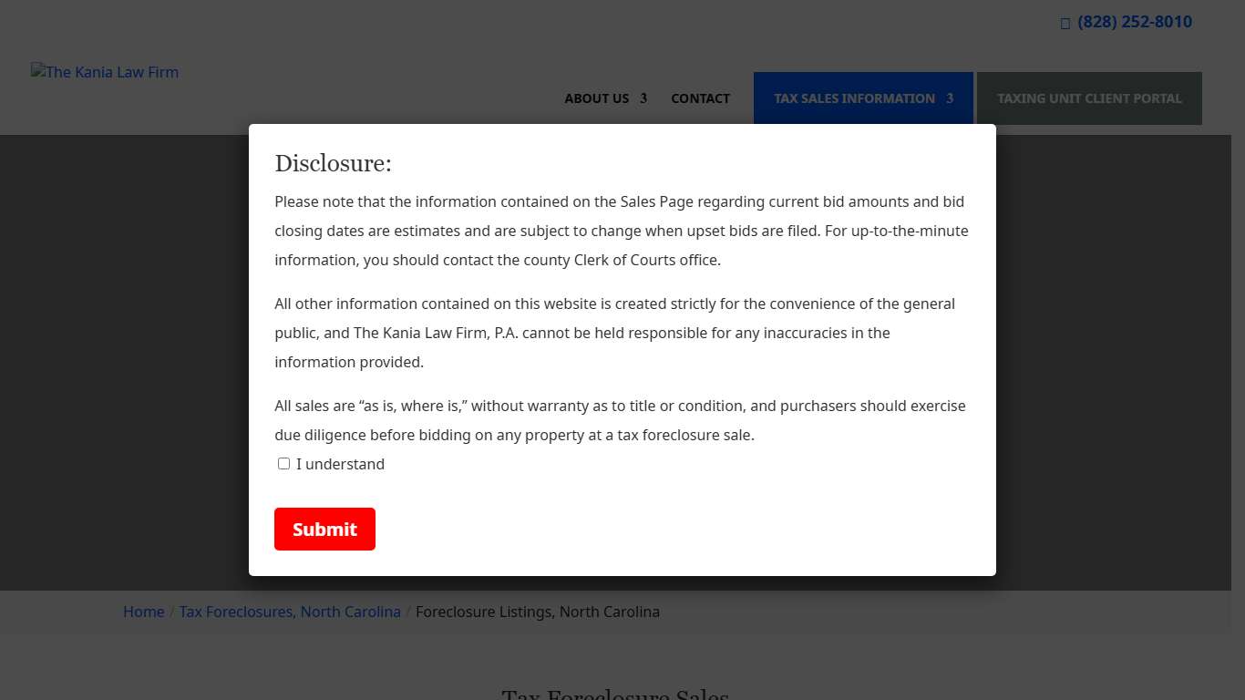 Foreclosure Listings, North Carolina - The Kania Law Firm